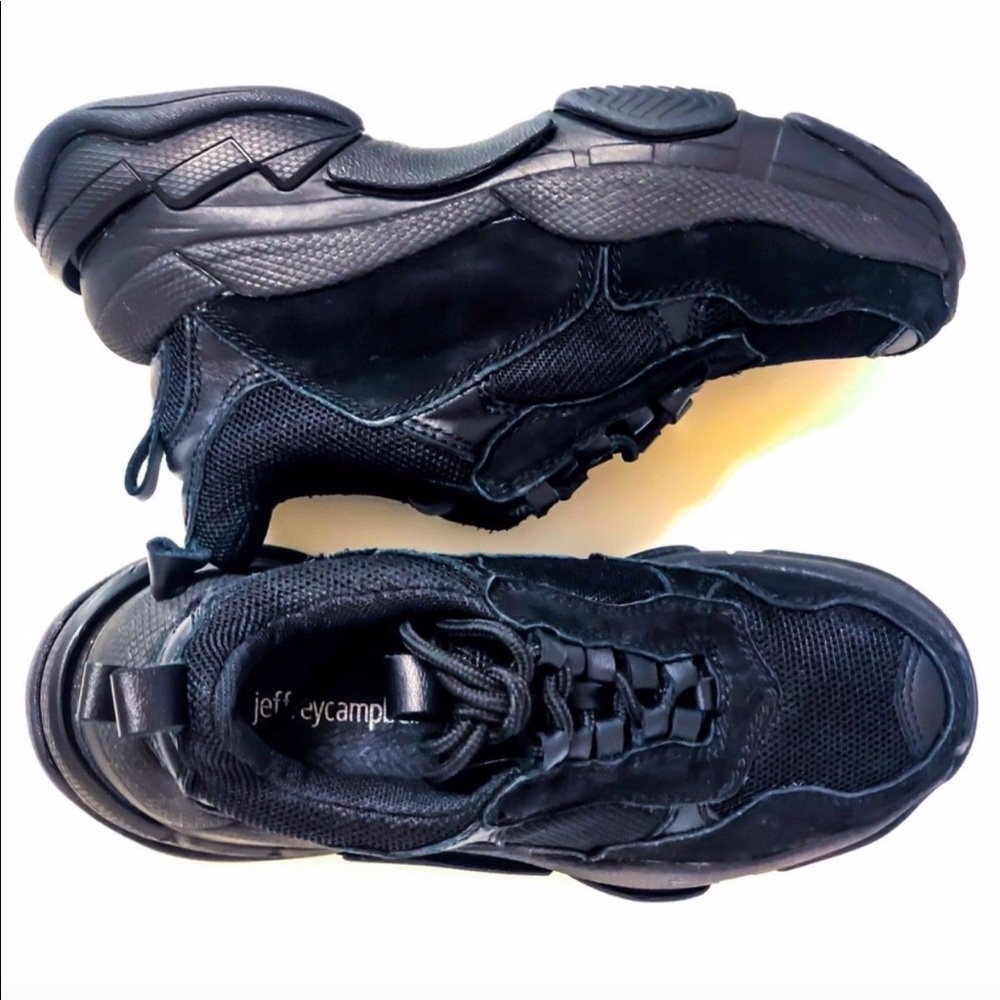 Jeffrey Campbell LO-FI Black Chunky Sneaker